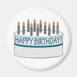 Happy Birthday Cake Fridge Magnet