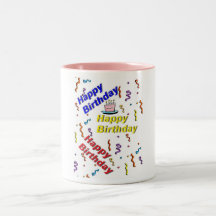 Happy Birthday Cake Mug
