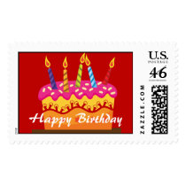 Happy Birthday Cake Postage