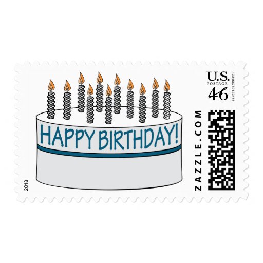 Happy Birthday Cake Postage