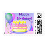 Happy Birthday Cake Stamp