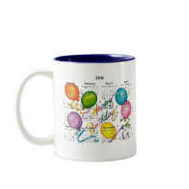 Happy Birthday Calendar Mug by akiliking Happy Birthday Calendar Mug