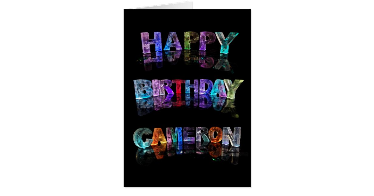 Happy Birthday Cameron Card | Zazzle