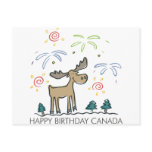 Happy Birthday Canada Postcard