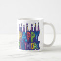 Happy Birthday Candles mugs