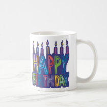 Happy Birthday Candles mugs