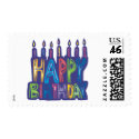 Happy Birthday Candles postage by cuteforkids Happy Birthday Candles postage