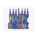 Happy Birthday Candles postcards by cuteforkids Happy Birthday Candles postcards