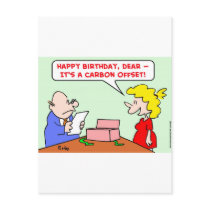 happy birthday carbon offset postcards