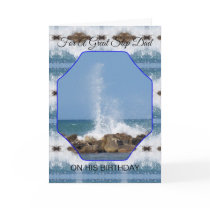 Happy Birthday Card For A Step Father Sea by justbyjuliecards Happy Birthday Card For A Step Father Sea