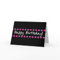 Happy Birthday Card Pink Mini Daisies