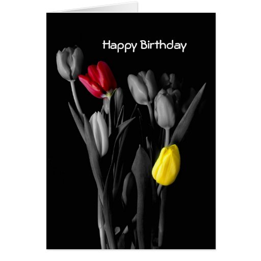 Happy Birthday Card-Tulips