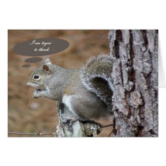 Happy Birthday Card with Squirrel