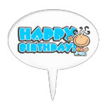 Happy birthday cartoon Cake Pick