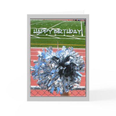 Happy Birthday Cheer pom pom Greeting Card by ritmophoto