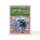 Happy Birthday Cheer pom pom Greeting Card