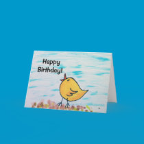 Happy Birthday Chick cards