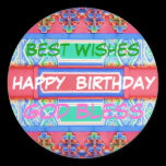 Happy Birthday - Chinese Lucky Color Pattern stickers