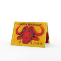 Happy Birthday chinese ox cards