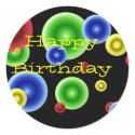 Happy Birthday Circles sticker