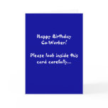 Happy Birthday Co-Worker! Please look inside th... cards
