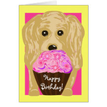 Happy Birthday! Cocker Spaniel Art Card
