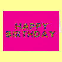 happy birthday collage cards