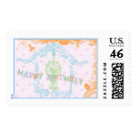 HAPPY BIRTHDAY COLORFUL POSTAGE