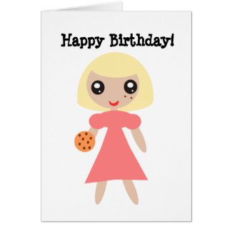 Happy Birthday Cookie Card