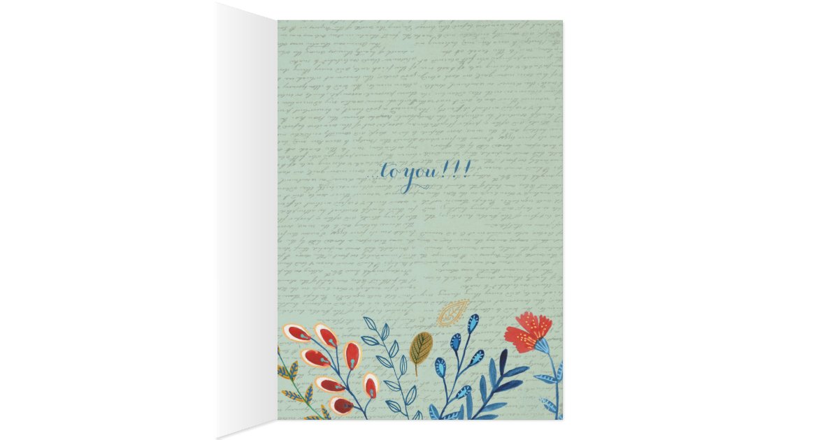 Happy Birthday Country Flowers | Greeting Card | Zazzle