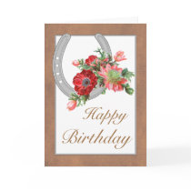 Happy Birthday Cowgirl Customizable cards