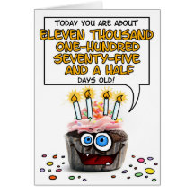 Happy Birthday Cupcake - 30 years old Cards