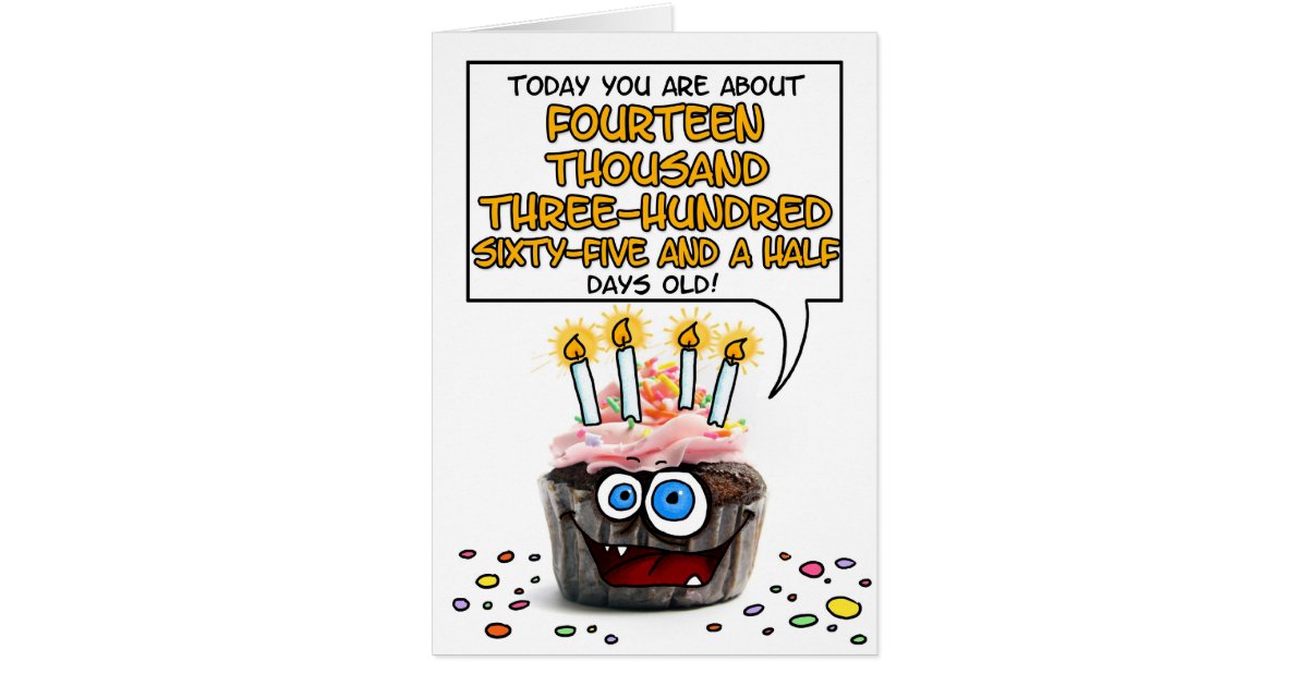 Happy Birthday Cupcake - 39 years old Card | Zazzle