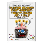 Happy Birthday Cupcake - 40 years old Greeting Cards