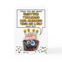 Happy Birthday Cupcake - 49 years old Card