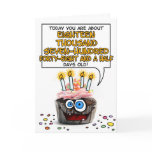 Happy Birthday Cupcake - 51 years old Card