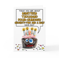 Happy Birthday Cupcake - 53 years old Greeting Cards