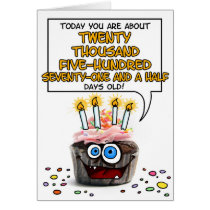 Happy Birthday Cupcake - 56 years old cards