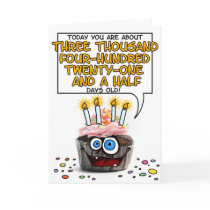 Happy Birthday Cupcake - 9 years old Card