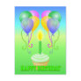 Happy Birthday Cupcake Balloons Postcard