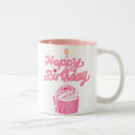 Happy Birthday Cupcake Doodle Art Mug