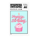 Happy Birthday Cupcake Doodle Art Postage postage by oodlesdoodles Happy Birthday Cupcake Doodle Art Postage postage