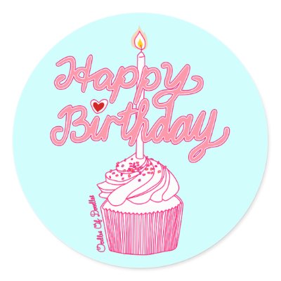 Happy Birthday Cupcake Doodle Art Sticker by oodlesdoodles