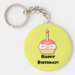 Happy Birthday Cupcake Key Chains