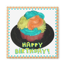 happy birthday cupcake magnet by SUNZUP4U happy birthday cupcake magnet