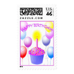 Happy Birthday Cupcake Stamp