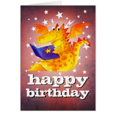 Happy Birthday! Custom Magical Kid's Dragon Card