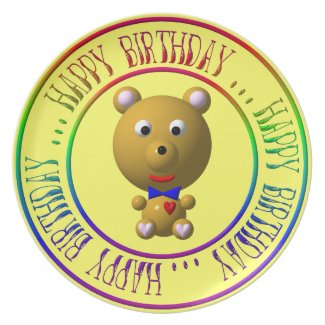 Happy Birthday - Cute bear with bow tie