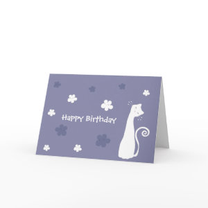 Happy Birthday Cute Kitty Greeting Card card