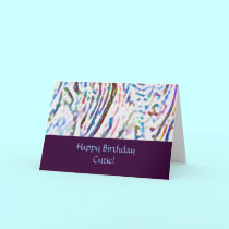 Happy Birthday Cutie! cards